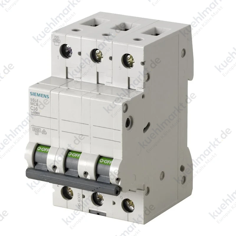 Siemens LS-Schalter 3P 6A 6KA 3M B 5SL63066BB