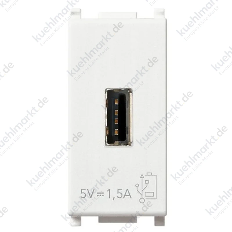Vimar Plana USB-Steckdose 5V1,5A Farbe Weiß 14292