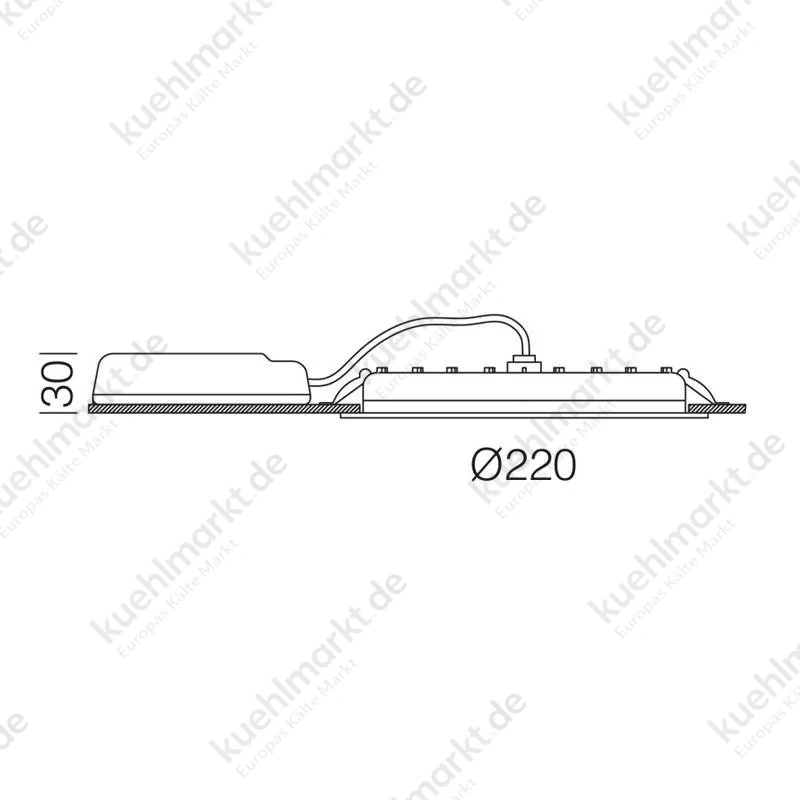 Disano LED-Einbaustrahler 22W 4000K 2640 Lumen weiß 15647000