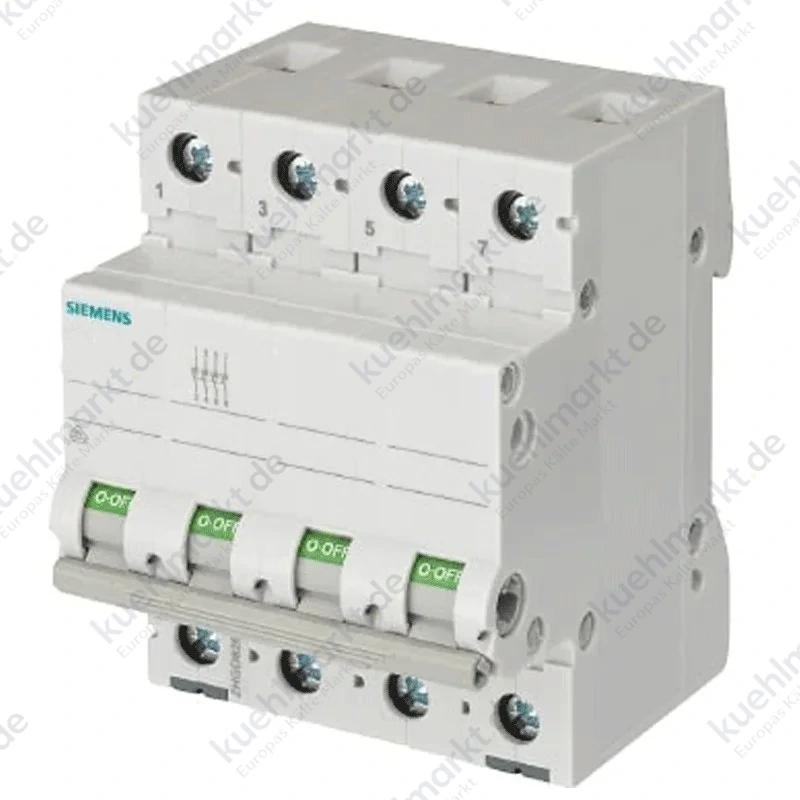 Schalter isolator Siemens OFF 32A 400VCA 4-Polig 5TL14320
