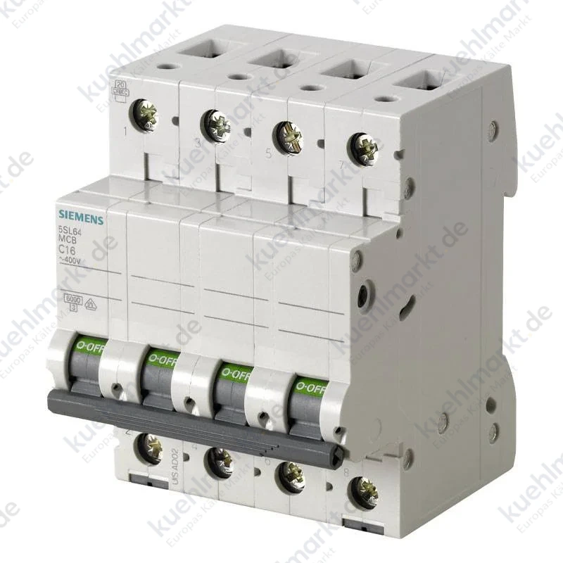 Siemens Leitungsschutzschalter 4P 50A 6KA 4M B 5SL64506BB