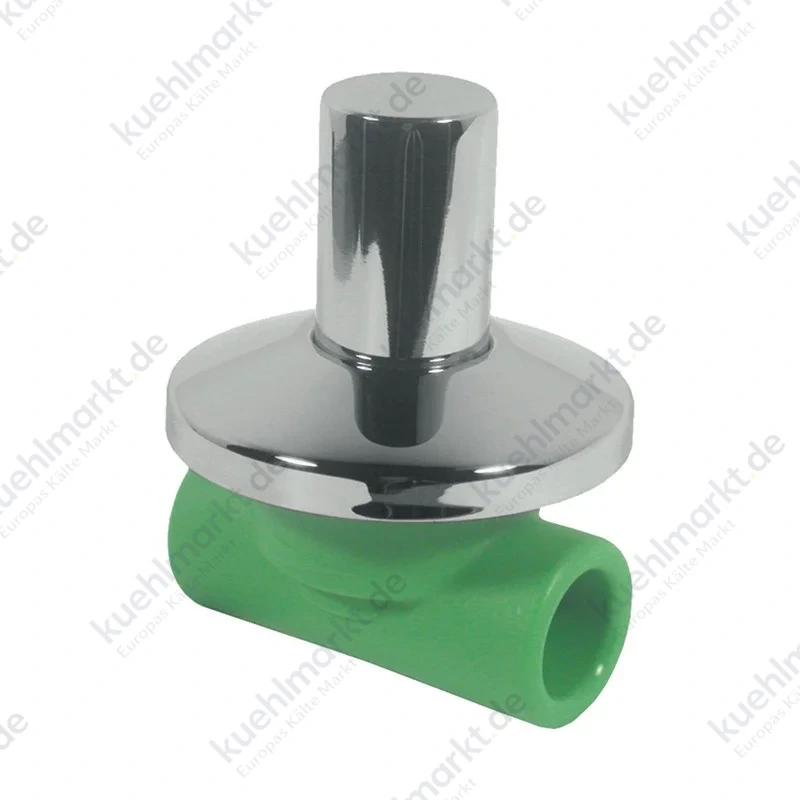 Aquatherm Wasserhahn mit kurzer Kappe D 25 aus PP-T und Messing 0040870