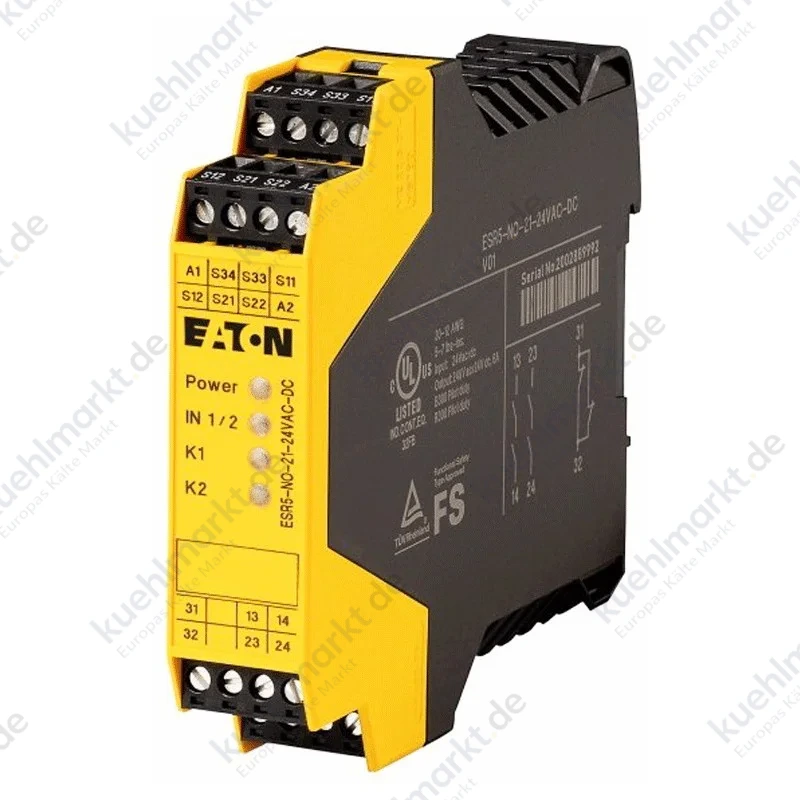 Eaton Not-Aus Sicherheitsrelais 24VDC/AC 118700