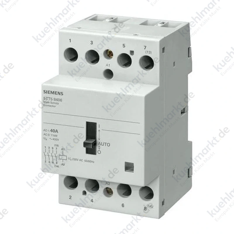 Siemens Auto-Schütz INSTA 0/1 40A 4P 230VAC 3 Module 5TT58406