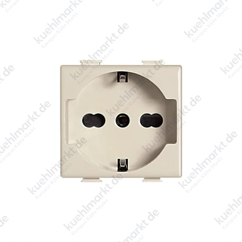 Bticino Matix TT Schuko-Steckdose Elfenbeinfarbe 10/16A A5440/16