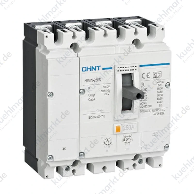 Gehäuse-Leistungsschalter Chint NM8N 250A 4 poli 380/415Vac 271158