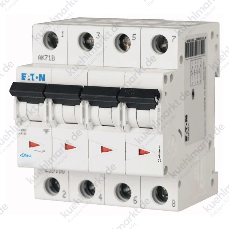 Eaton LS-Schalter 25A 4-polig 6KA Kurve C 4 Module 239218