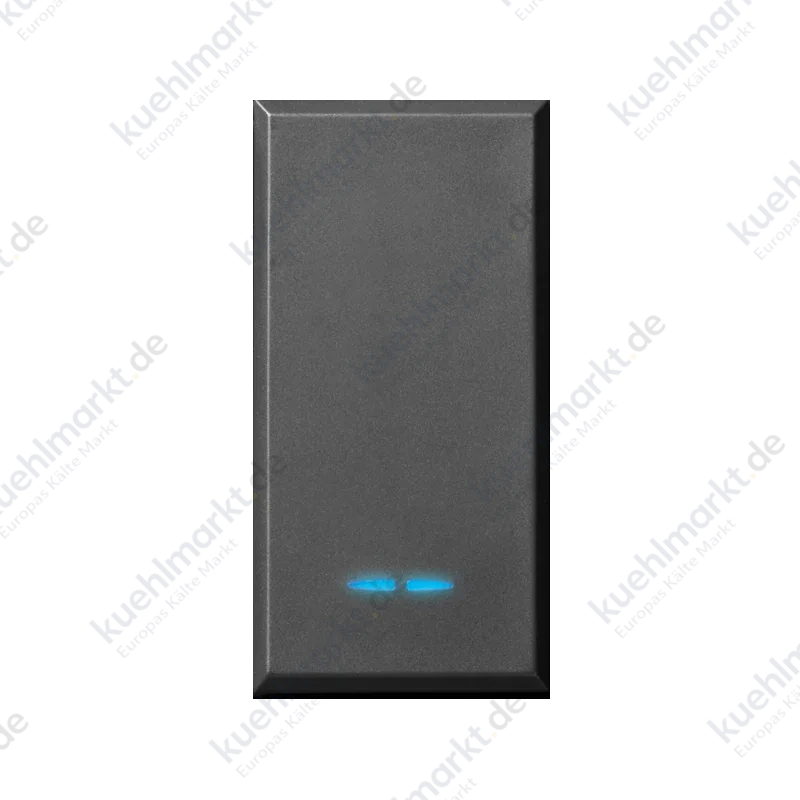 Ave Tekla Kreuzschalter schwarz 1P 16AX beleuchtet 445004