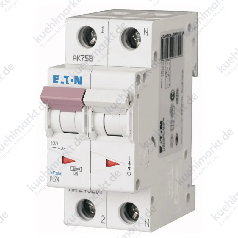 Eaton Leitungsschutzschalter 32A 1P+N 4.5KA 2 Module 243233