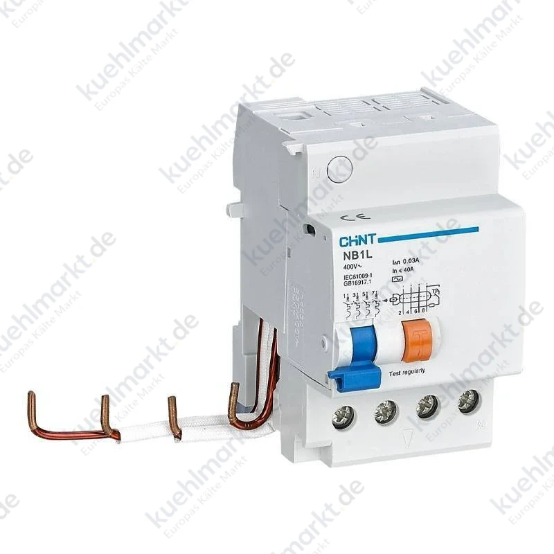 Chint FI-Block NB1L-63 40/63A 4P 500mA Typ AS 3,5 Module 51647