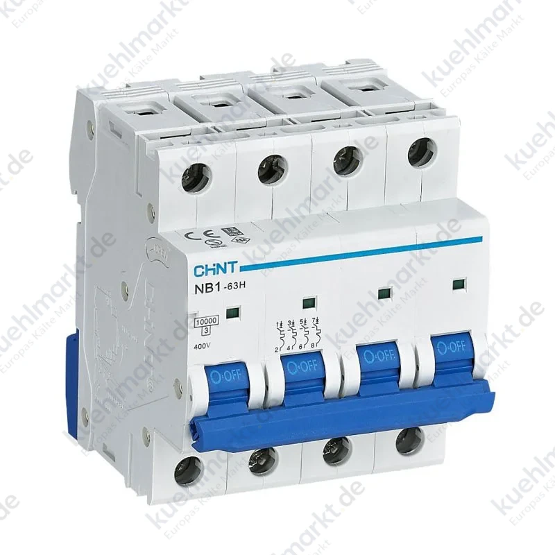 Chint LS-Schalter NB1-63H 4P 10A 10kA D 4 Module 179922