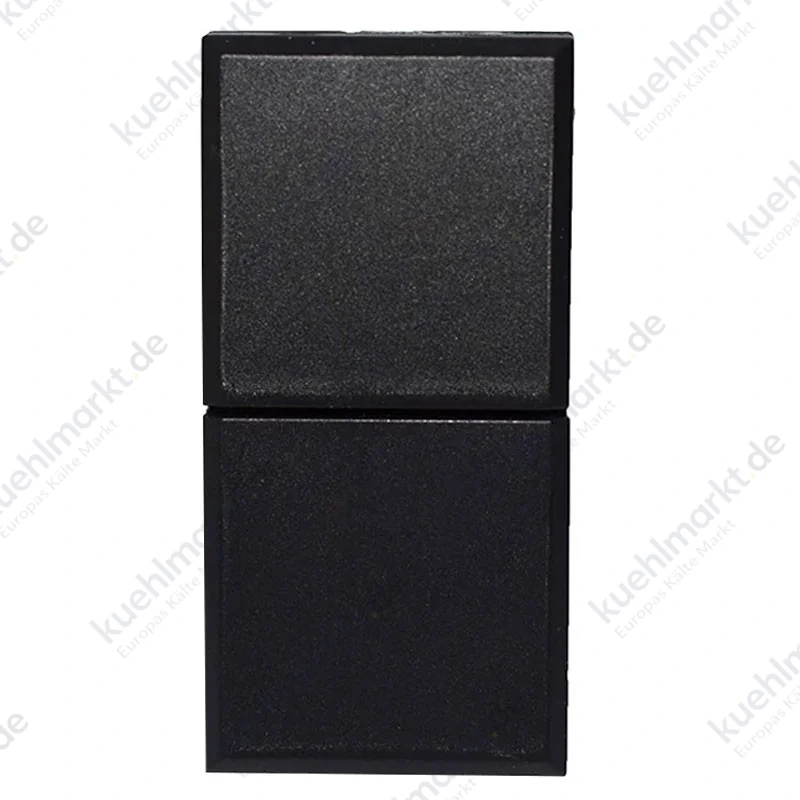 Ave Tekla Doppeltaster 1PNA+1PNA 10A schwarz 1M ohne Verriegelung 445056