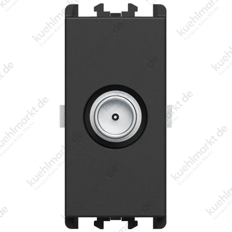 Urmet Lybra TV-Steckdose Direktanschluss Buchse 1 Modul schwarz 27401.N