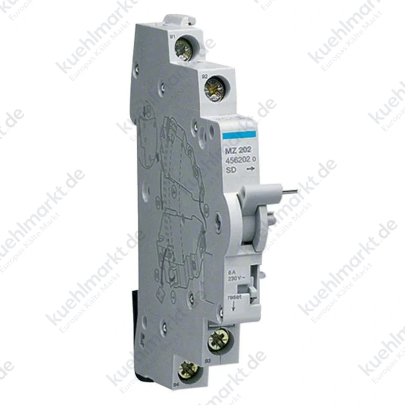 Hager Signalkontakt 6A 1NO+1NC 0,5 Module MZ202