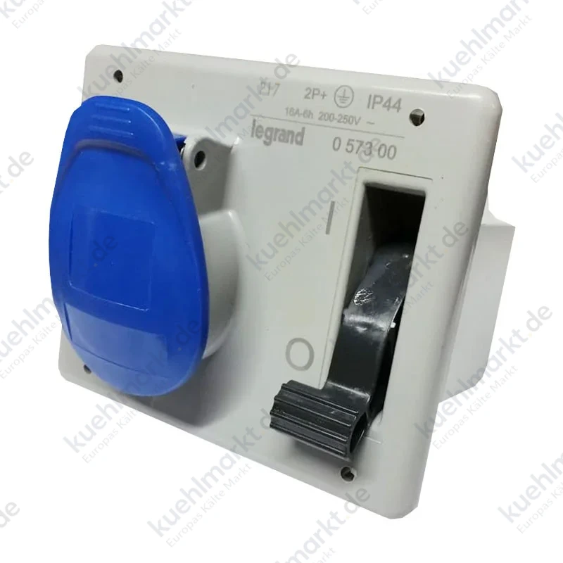 Legrand Einbausteckdose mit Verriegelung 2P+E 2X16A+E 230V IP44 057300