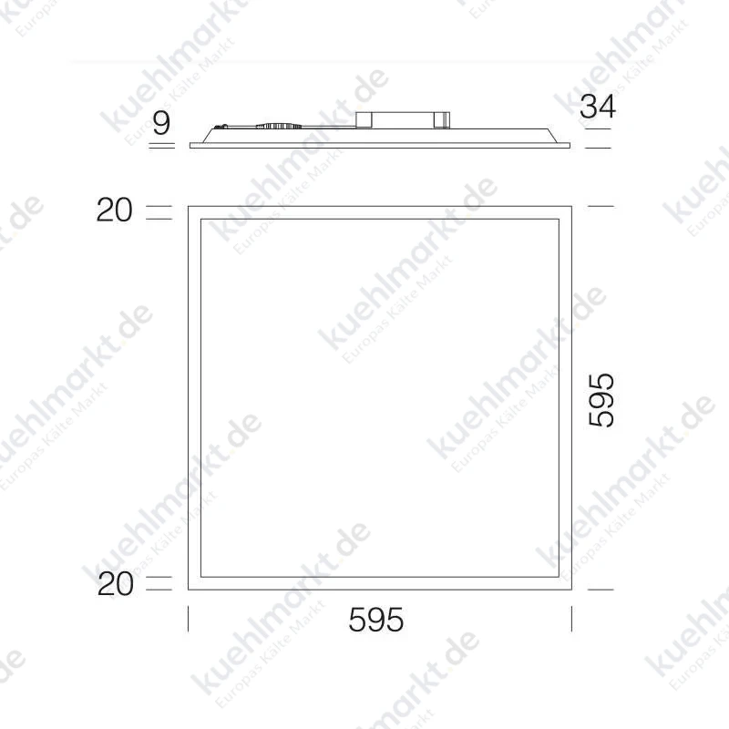 Disano Dali LED-Paneel 25W 4000K 60x60 cm weiß 1502420041