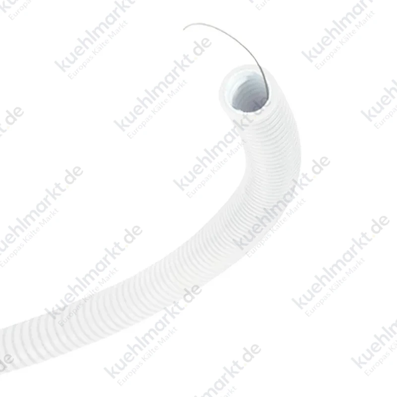 Weißes Gewelltes Rohr mit Fadenzieher Durchmesser 32 mm B11545