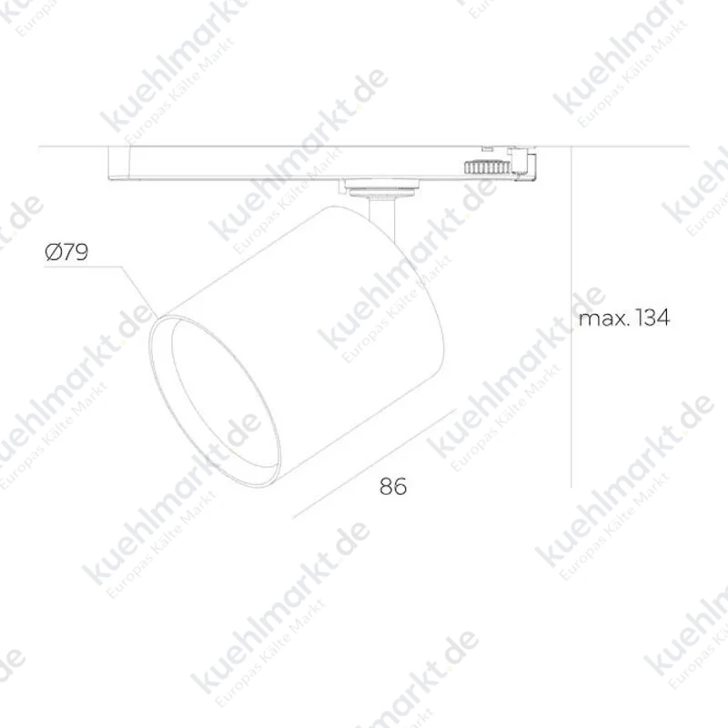 Ilmas Dreiphasen LED-Flutlicht 24W 3000K mit Treiber Schwarz 23517QT2E