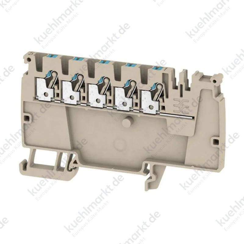Weidmuller Push-In Klemme 2,5mm² beige/blau