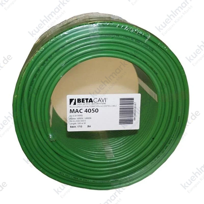 MAC Kabel 4x0,50 mmq für Torautomatisierung 100V 100 Meter grün