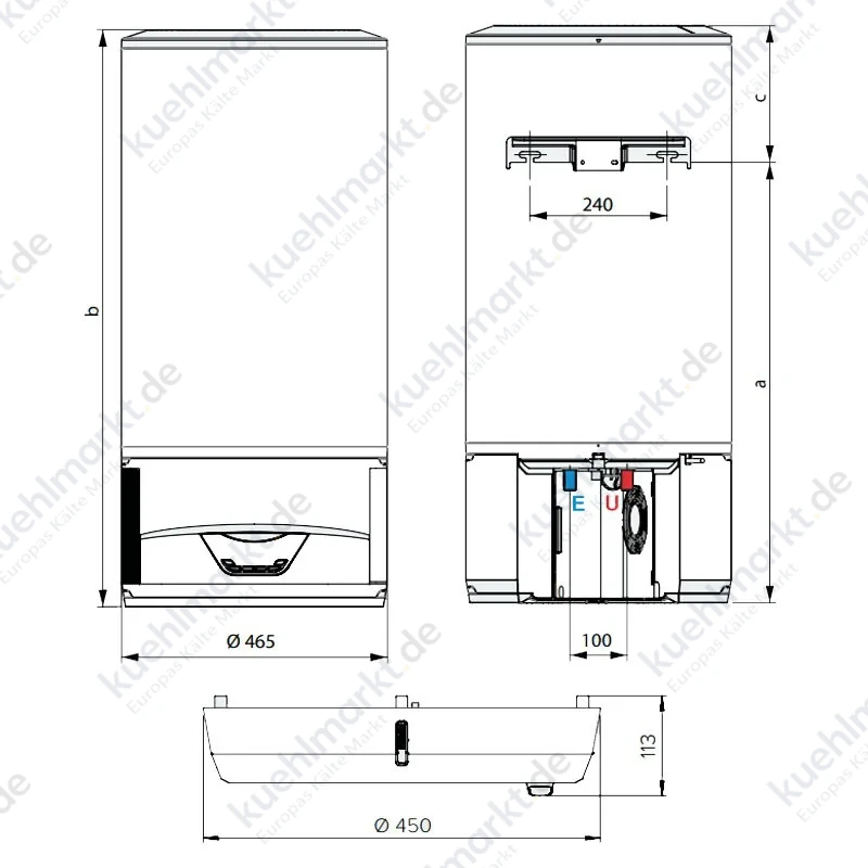Ariston LYDOS Hybrid 80 Liter elektrischer Warmwasserspeicher mit WLAN