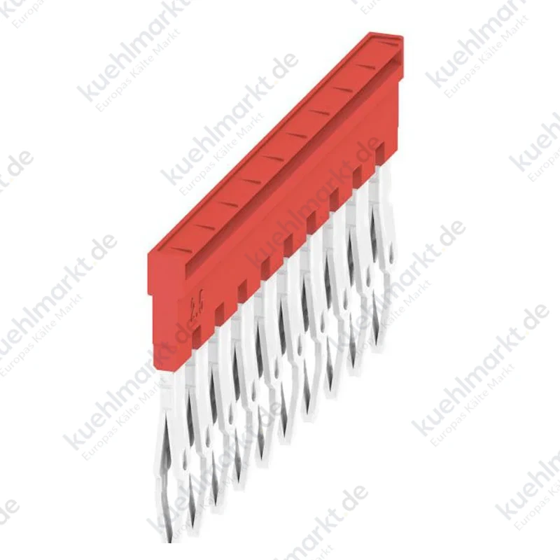 Weidmüller Querverbinder 10-poliger ZQV 2.5N/10 RD Rastermaß 5,1 mm