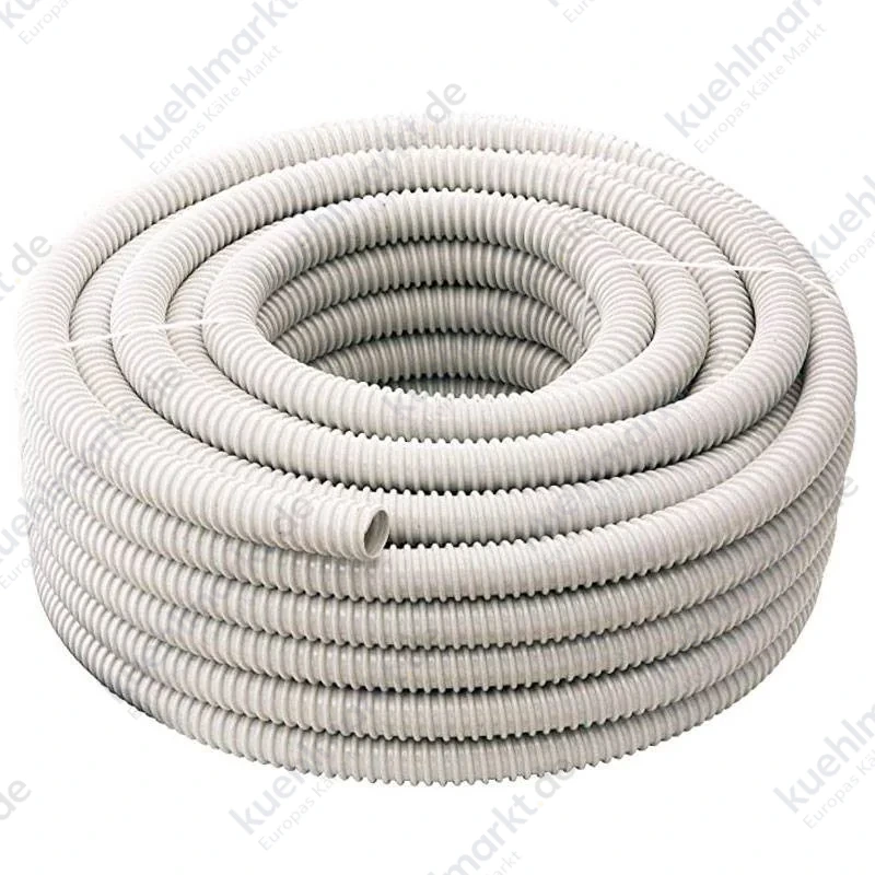 Eingesetzter grauer Spiralschlauch Durchmesser 10 mm B10463