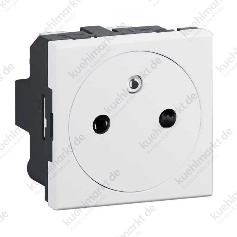 Bticino MatixGO Flachsteckdose französisch/belgisch 2 Module weiß JW4142AF