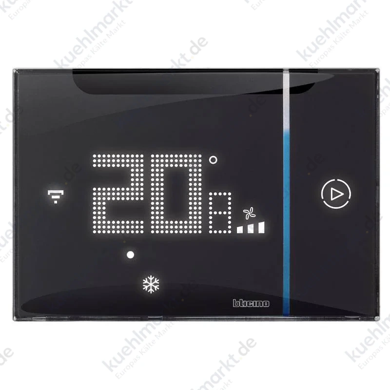 Bticino Smarther AC Unterputz-Thermostat für Klimatisierung und Gebläsekonvektor schwarz XG8003