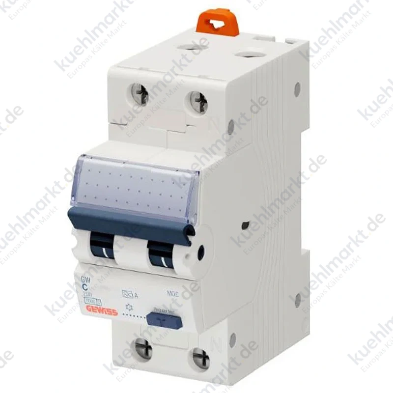 Gewiss FI-LS Schalter 20A 1P+N 30mA A 6KA 2 Module GW94308