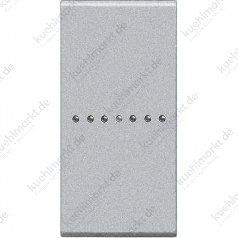 Bticino Livinglight beleuchtbarer Abdeckung 1 Modul Grau Tech NT4916