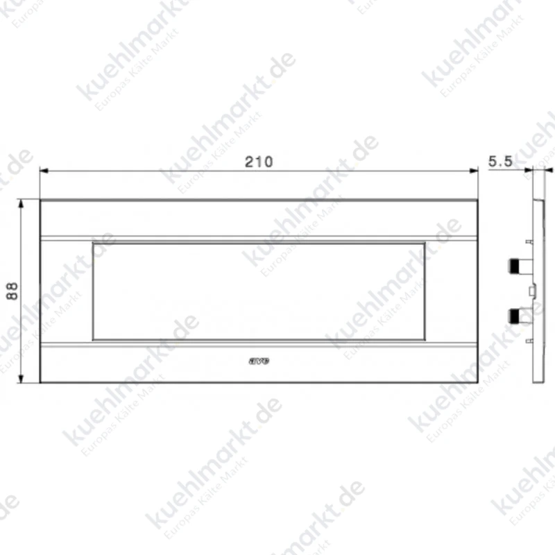 Ave Sistema 44 Abdeckrahmen Smart Easy Technopolymer 7 Module grau Teklas 44PSME7GTK