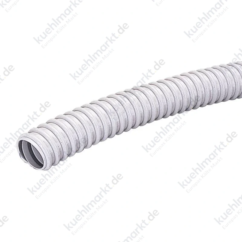 Eingesetzter grauer Spiralschlauch mit 8 mm Durchmesser B10462