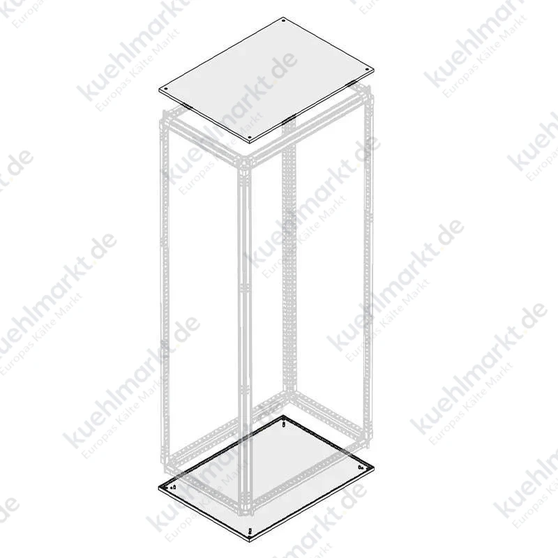 Avv Abdeckung mit blindem Boden für Schaltanlagen 800x300 Stahl IP40 PTBB8030