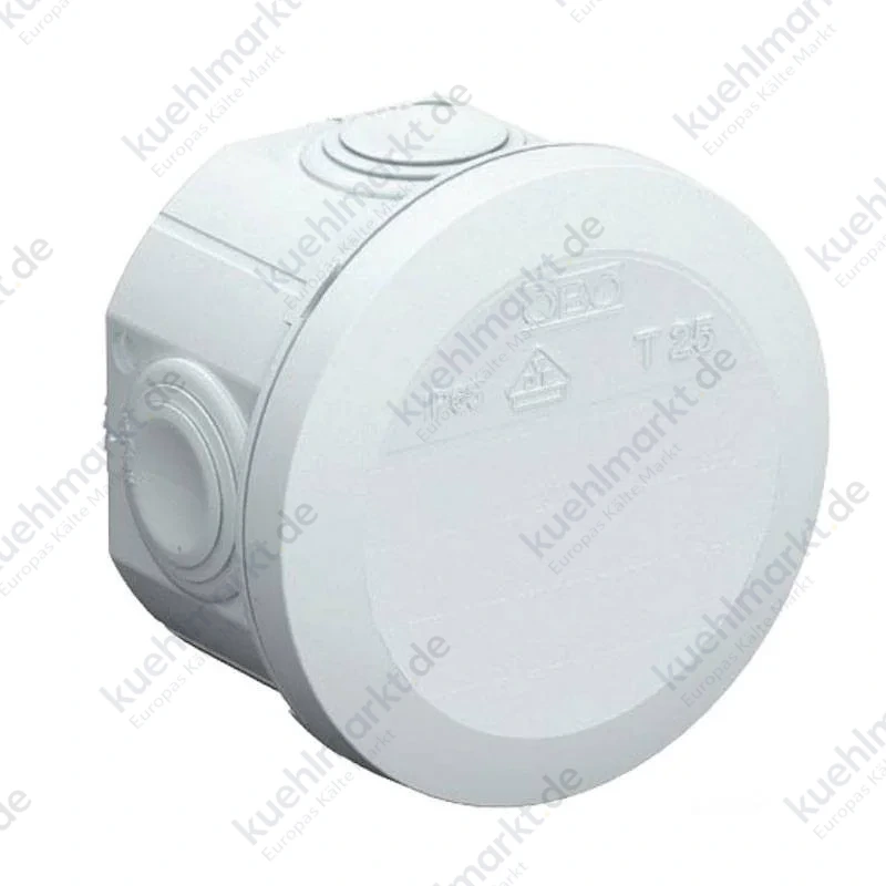 Obo Abzweigdose T25 für den Außenbereich IP66 Durchmesser 80 mm grau 2007029