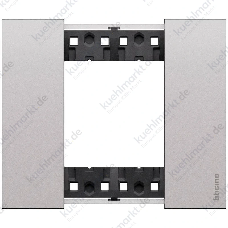 Bticino Living Now Abdeckrahmen 2 Module Steel KA4802KS