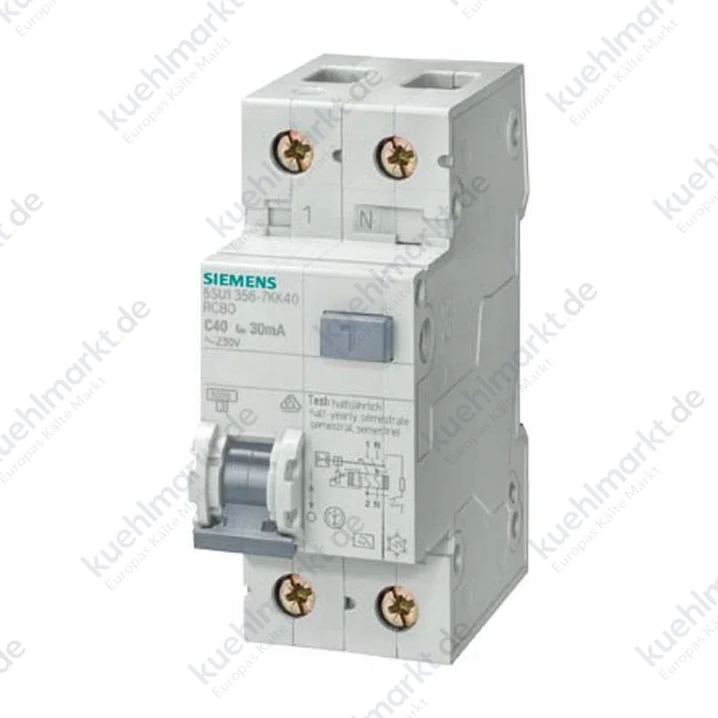 Siemens Fehlerstrom und Leitungsschutzschalter 1P+N 32A 2 Module 5SU13537KK32