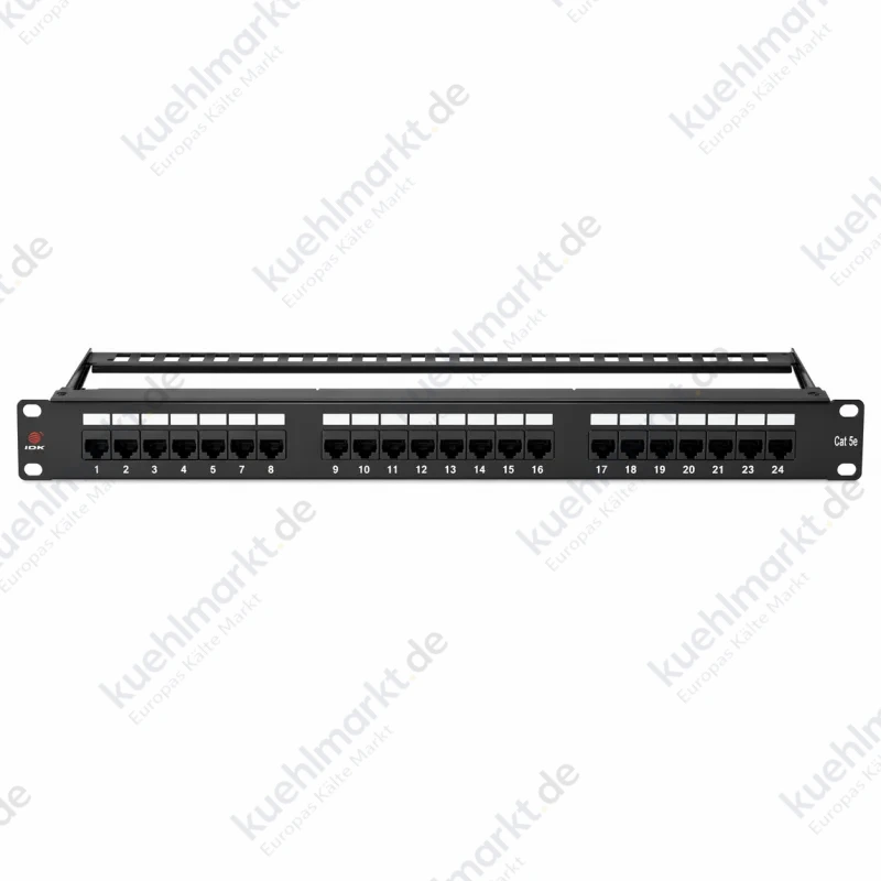 Fanton Patchpanel 24 Ports 19" 1U UTP RJ45 CAT 5E schwarz 23372