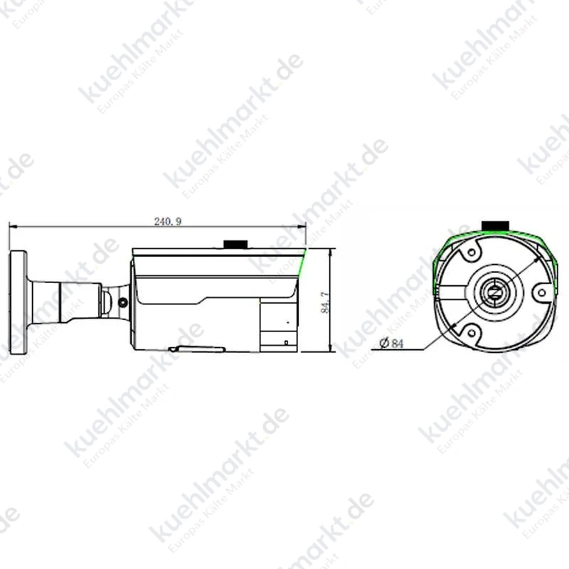 Risco Bullet-Kamera VUpoint varifokal 5MP IP POE KI 2,8-12mm RVCM52A350RA