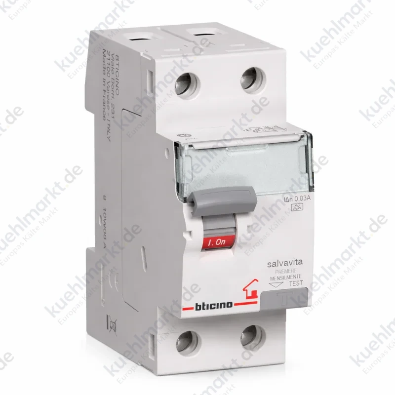 Bticino FI-Schalter 40A 2P 30mA Typ A 2 Module GC723A40
