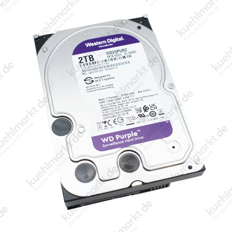 Western HDD Digital Festplatte 2TB 3.5 SATA III für DVR Videorecorder HD2TB