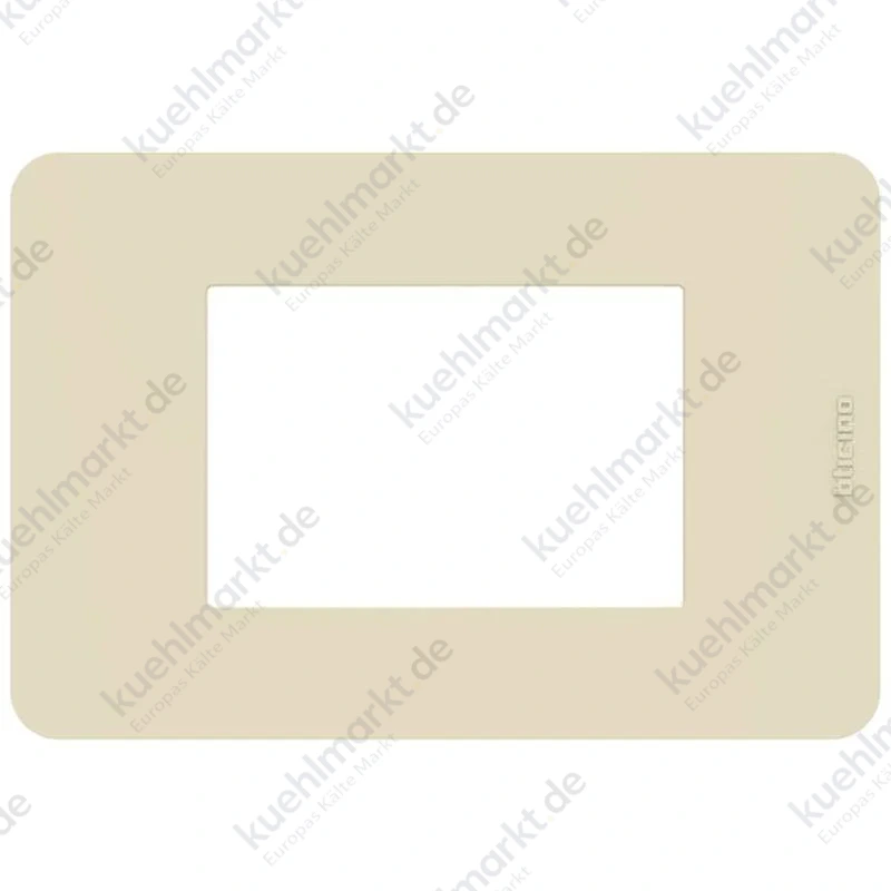 Bticino MatixGO Tones Abdeckrahmen 3 Module Elfenbein JA4803TI