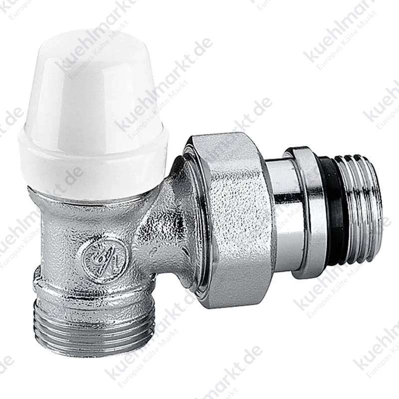 Caleffi 342 Winkel-Rücklaufverschraubung für Heizkörper A 1/2 chrom 342402