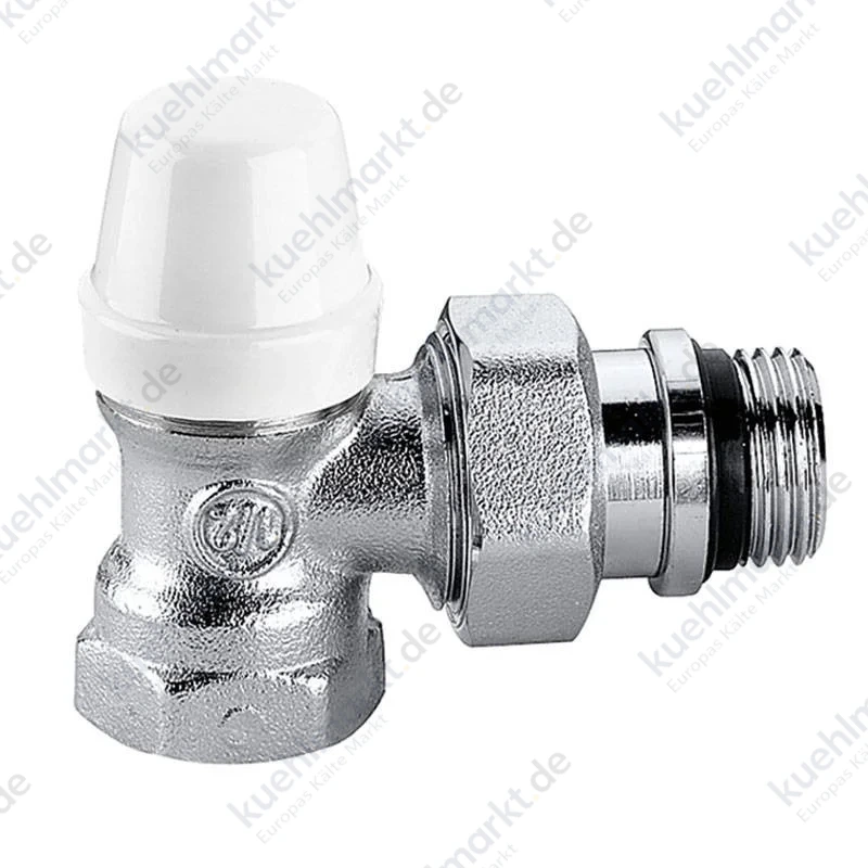 Caleffi 431 Winkel-Rücklaufverschraubung für Heizkörper A/I 3/8 chrom 431302
