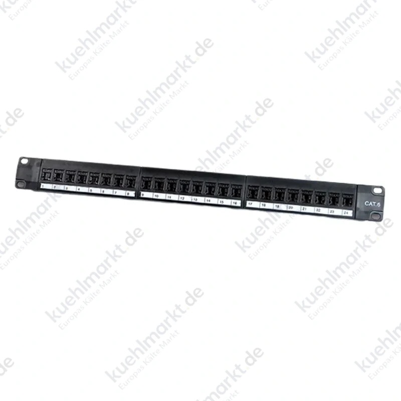 Fanton Patchboard 24 Eingänge UTP Cat 6 1U Schwarz 23657