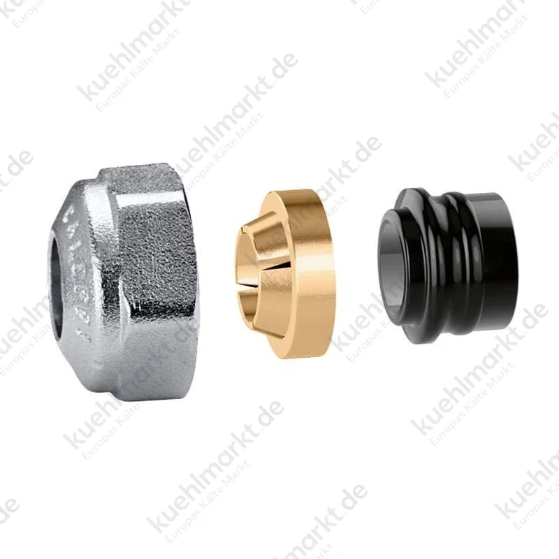 Caleffi Kupferrohrfitting für Heizkörper D 12 mm mit Dichtung 439012