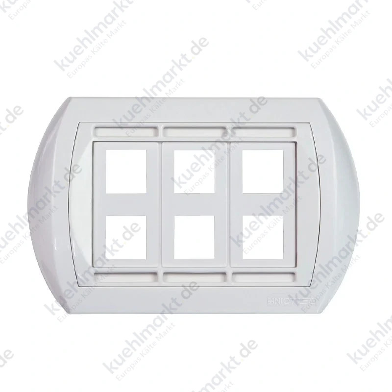Fanton Universale Platte 6 Module RJ45 weiß 23953