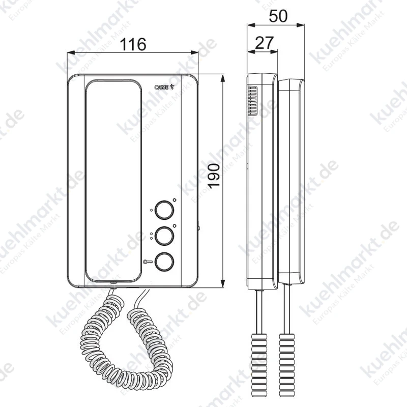 Bpt Came AGT A200 K Sprechanlage mit Hörer für S200 System 840CA-0030