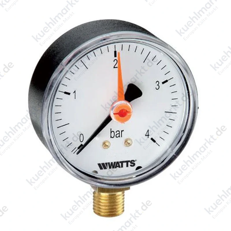 Watts Manometer Radial DN 50 0-6 bar für Heizung PZFEA2206BB13