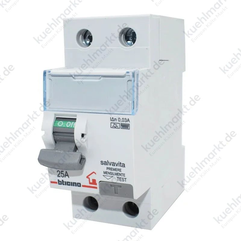 Bticino Fehlerstrom-Schutzschalter 2P 25A 30MA F GC723F25